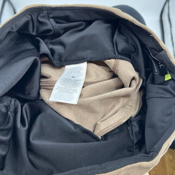 Lysse Faux Suede Brown Leggings High Rise XL Work Career Western Rodeo - Picture 4 of 6